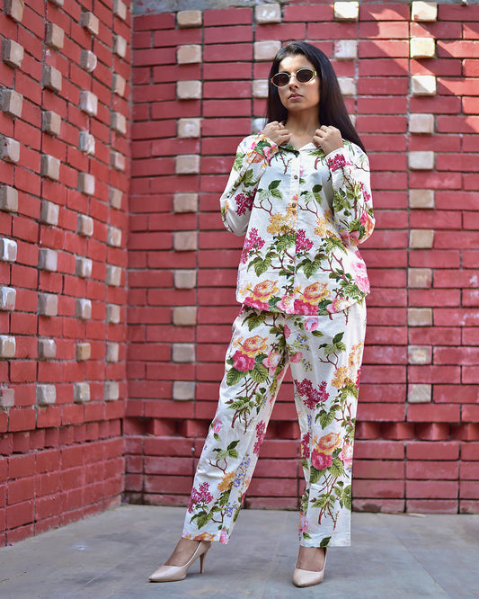 PURE COTTON FLORAL CO-ORD SET