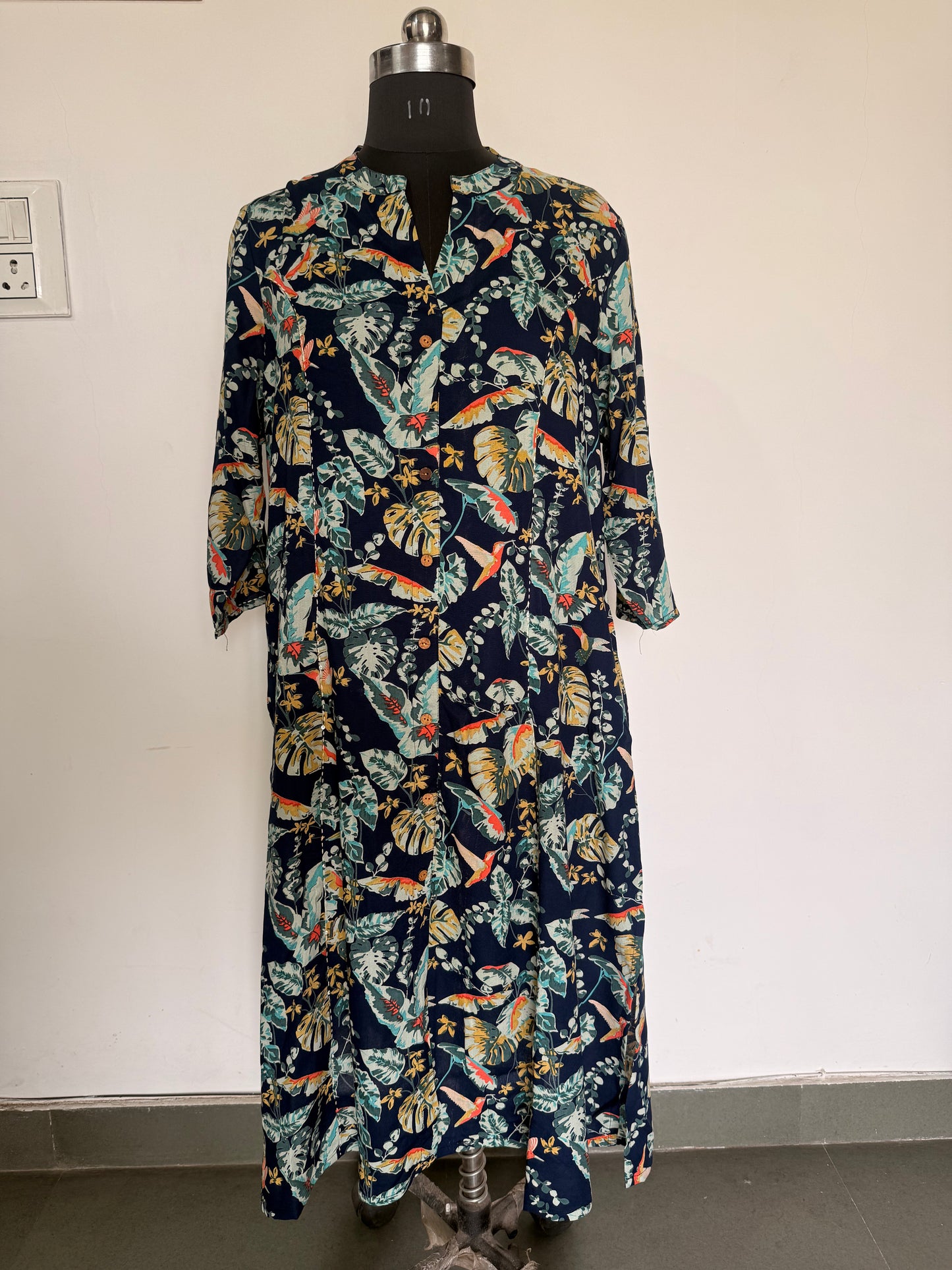 Dark Blue Rayon Kurti
