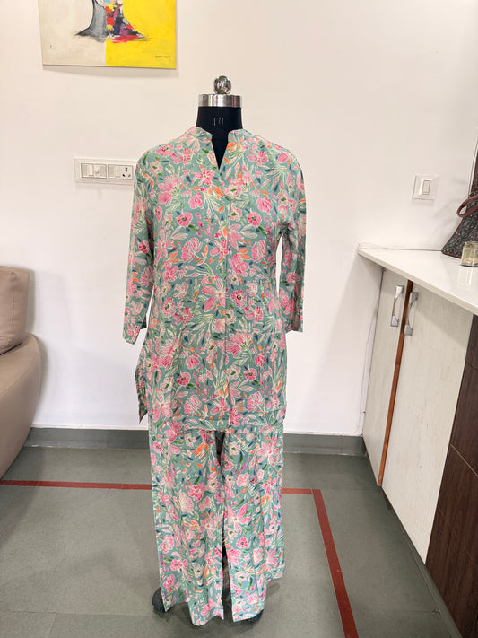 PISTA GREEN FLORAL PRINT