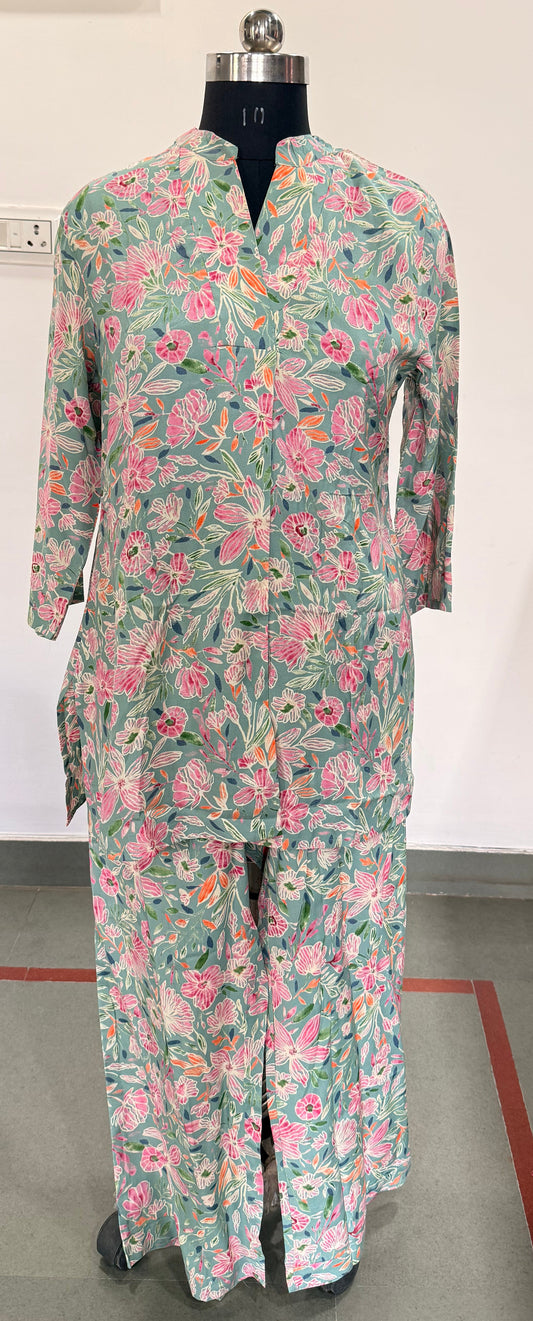 PISTA GREEN FLORAL PRINT