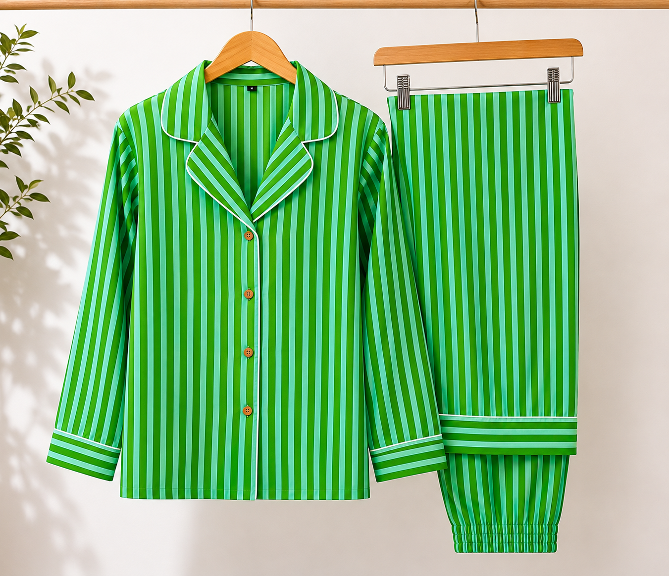 GREEN STRIPE PRINT