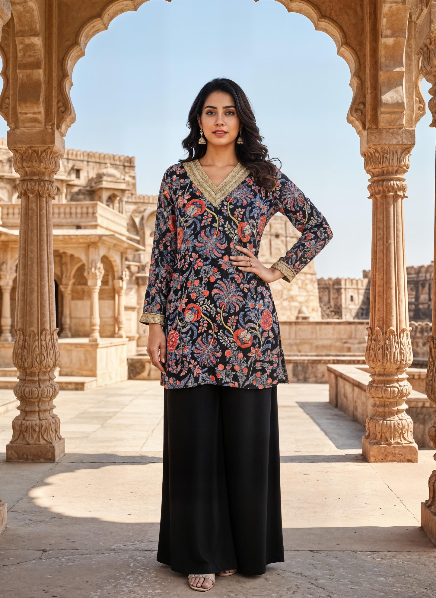 MODAL SILK CO-ORD SET BLACK