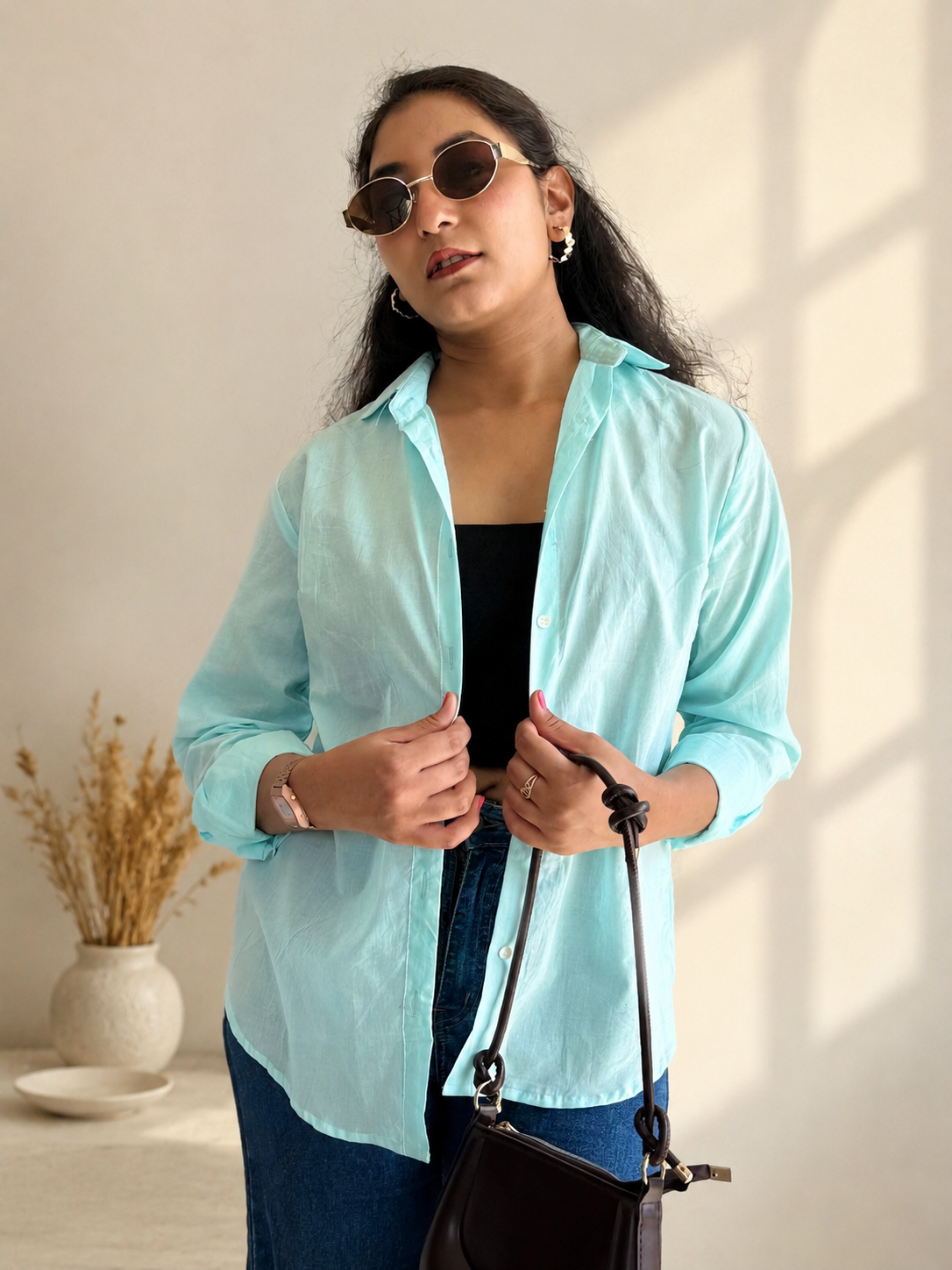 SKY BLUE WOMENS SHIRTS