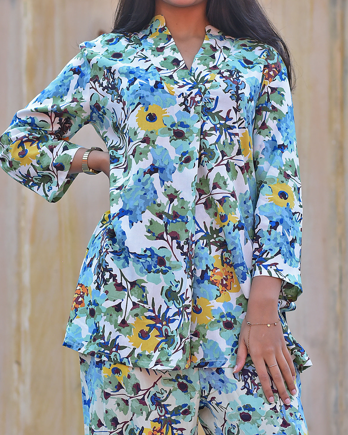 GREEN RAYON CO-ORD SET