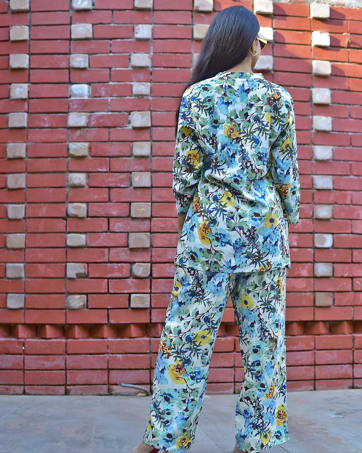 GREEN RAYON CO-ORD SET