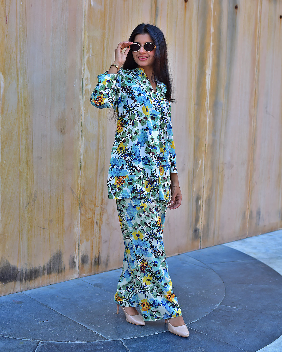GREEN RAYON CO-ORD SET