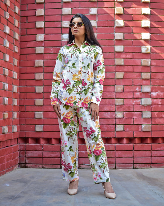 PURE COTTON FLORAL CO-ORD SET