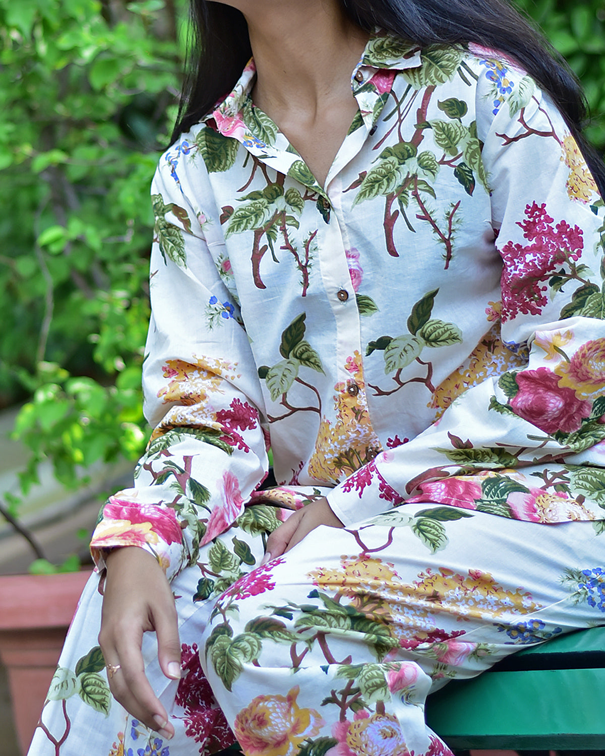 PURE COTTON FLORAL CO-ORD SET