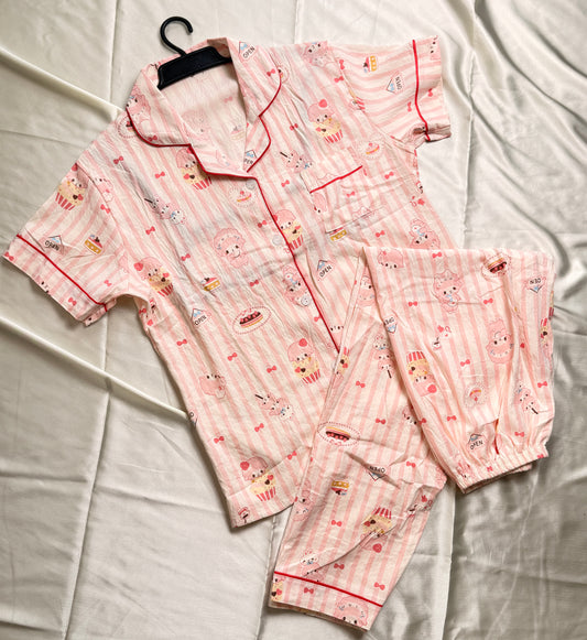 Sweet Treats & Pink Stripes Pj Set