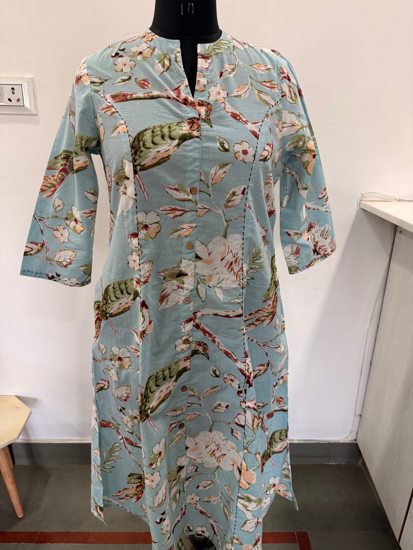 SKY BLUE BIRD PRINT