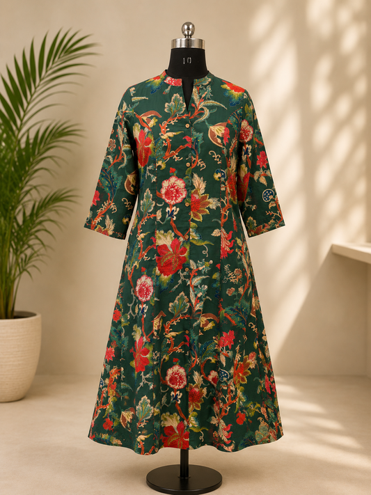 ALINE KURTA COTTON GREEN